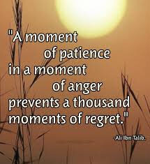 Patience and anger