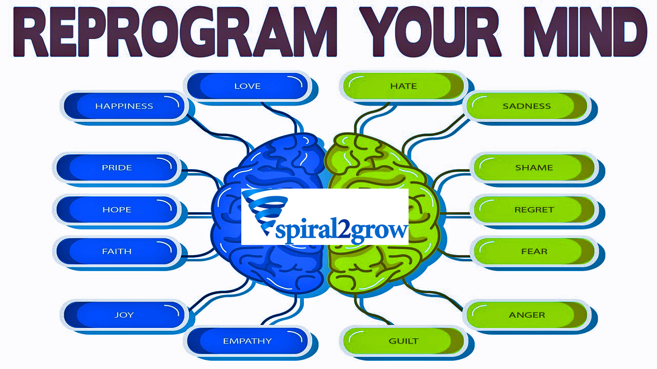 Change your attitude, ReProgram your brain & Create your life Spiral2Grow