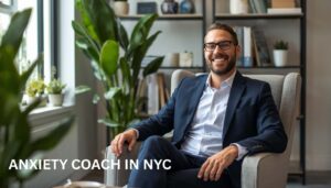psychotherapist in his office in New York City