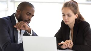 couples discuss peacefully